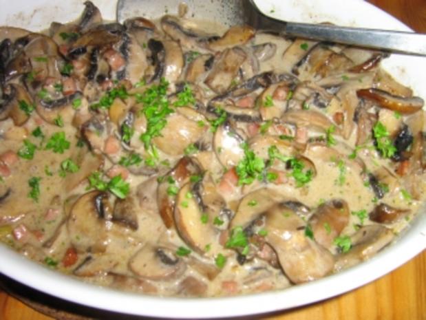 Champignon - Rahm - Sauce - Rezept mit Bild - kochbar.de