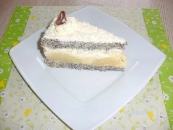 Rezept: Mohn-Birnentorte Mohn-Birnentorte - Rezept