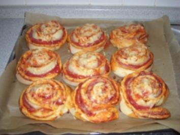 Pizzaschnecken mit Salami