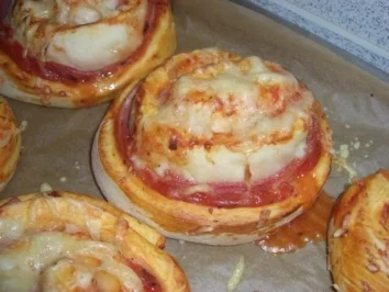 Pizza-Schnecken - Rezept