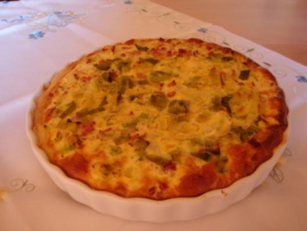 Porreetorte mit Schinken - Rezept mit Bild - kochbar.de