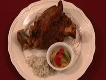 Rezept: Wiesbauers knusprige Bioschweinsstelze mit Kernöl-Kartoffelsalat (Christina Lugner) Wiesbauers knusprige Bioschweinsstelze mit Kernöl-Kartoffelsalat (Christina Lugner) - Rezept