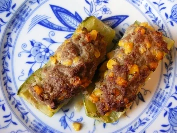 Zucchini-Hack-Schiffchen - Rezept