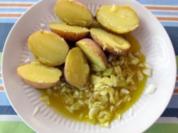 Pellkartoffeln mit Rüböl und Zwiebeln - Rezept
