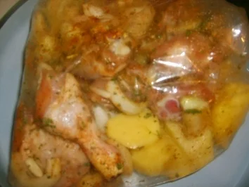 Brathähnchen aus der Wundertüte - Rezept