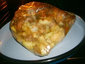 Brathähnchen aus der Wundertüte - Rezept