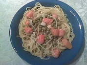 Erbsen-Zwiebel-Spaghetti - Rezept