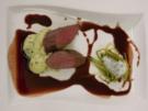 Maibock an Holundersoße mit Kräuterpüree und Spargelspagetti - Rezept