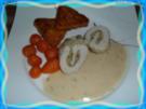 Rouladen : Putenrouladen mit  Champignon - Kräuterfüllung - Rezept