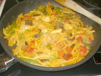 Restepfanne mit fernöstlichem Touch - Rezept