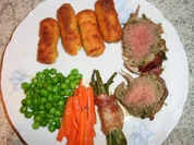 Kräuterfilet mit Speckmantel - Rezept