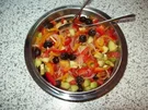 Rezept: Bunter Salat mit Oliven Bunter Salat mit Oliven - Rezept