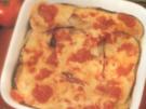 erster gang granierte aubergine - Rezept
