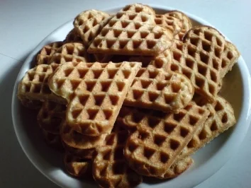 Waffeln mit Vollkornmehl gebacken - Rezept