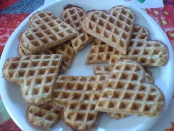 Waffeln mit Vollkornmehl gebacken - Rezept