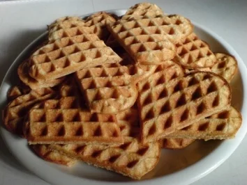 Waffeln mit Vollkornmehl gebacken - Rezept
