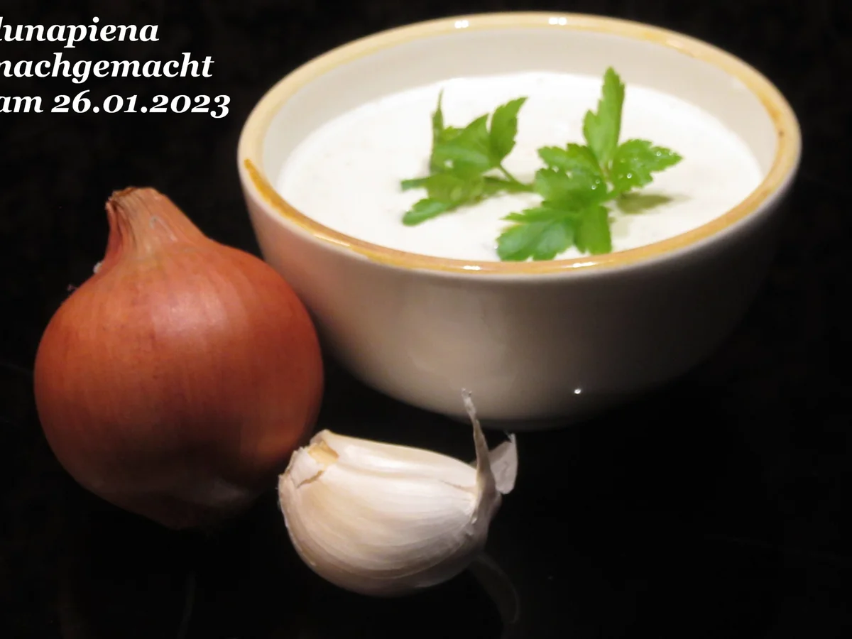 Rezept: Knoblauchsoße Bild Nr. 2 Knoblauchsoße - Rezept - Bild Nr. 2