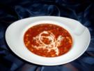 Rote Pizza-Suppe mit Hackfleisch - Rezept