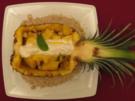 Ananas-Nuss-Salat gratiniert mit Kokoslikörschaum - Rezept