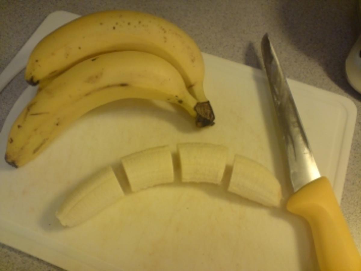 Gebackene Banane mit Vanilleeis - Rezept