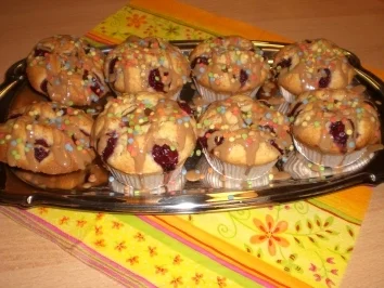 Kirsch-Nougat-Muffins - Rezept