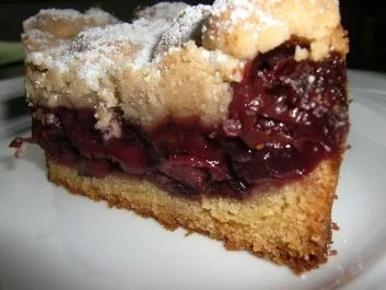 Rezept: Ribbelkuchen mit Kirschen Ribbelkuchen mit Kirschen - Rezept