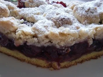 Rezept: Ribbelkuchen mit Kirschen Bild Nr. 2 Ribbelkuchen mit Kirschen - Rezept - Bild Nr. 2