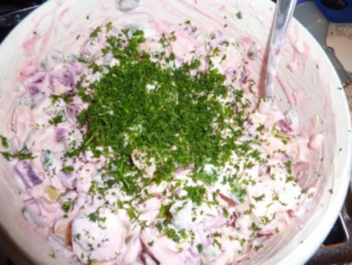 Salate: Kartoffelsalat mit Rote Bete - Rezept - Bild Nr. 6