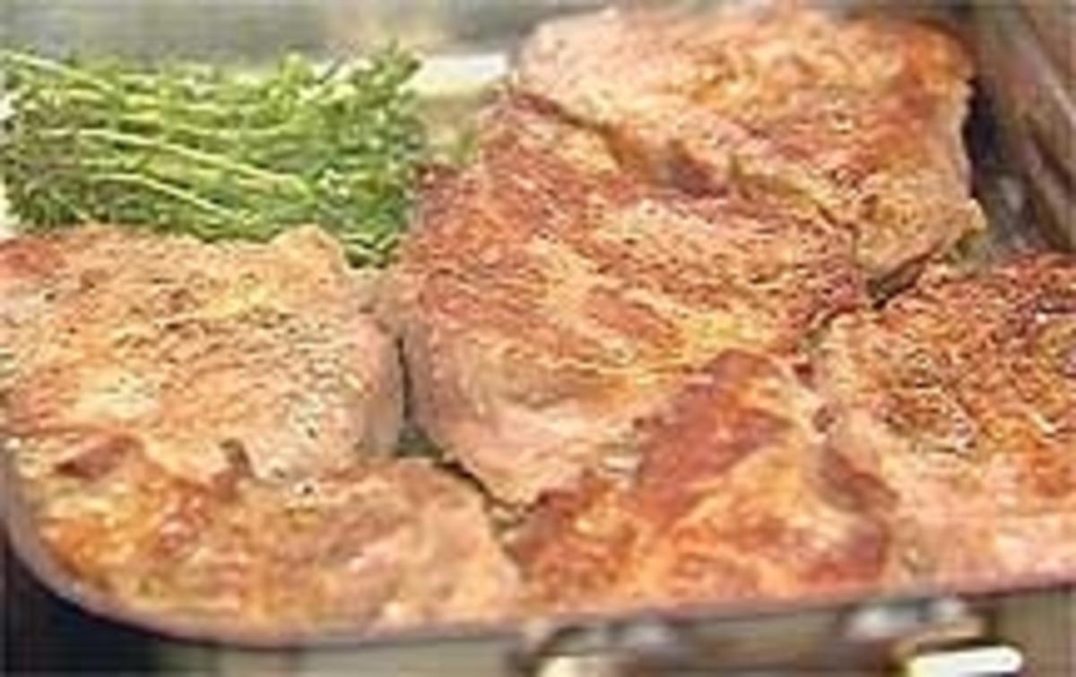 Gebratene Schweinenacken-Steaks - Rezept