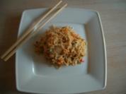 Asia-Nudeln mit Hähnchen u. Ei - Rezept