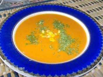Tomatencremesuppe mit Mais - Rezept