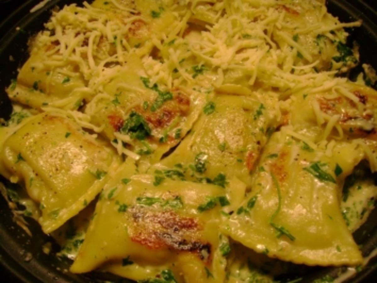 Pasta: Maultaschen in Rucola-Gorgonzola Sahne - Rezept - Bild Nr. 6