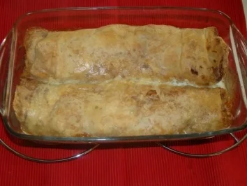 Rezept: Gebackener Apfelstrudel Gebackener Apfelstrudel - Rezept
