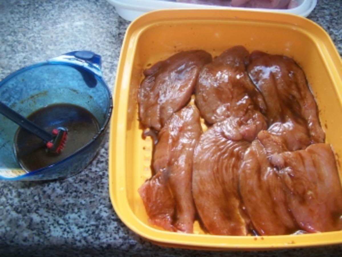 Grillmarinade für Putensteaks - einfach - 129 kcal/100g