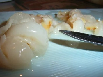 Mascarponecreme mit Litschi - Rezept