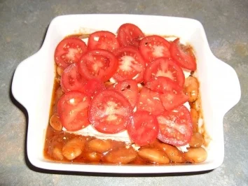 Gebackener Schafskäse mit weißen Bohnen - Rezept - Bild Nr. 2