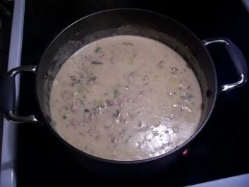 Hackfleisch-Käsesuppe - Rezept