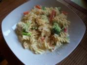 Nudel-Gemüse-Carbonara - Rezept