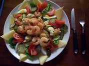 Jeanne's Garnelen-Salat-Platte - Rezept