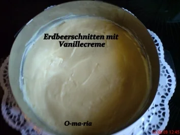 Rezept: Kuchen Erdbeerschnitten mit Vanillecreme Bild Nr. 3 Kuchen Erdbeerschnitten mit Vanillecreme - Rezept - Bild Nr. 3