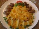 Überbackener frischer Spargel mit Orangenhollandaise & neuen gebräunten Drillingen - Rezept