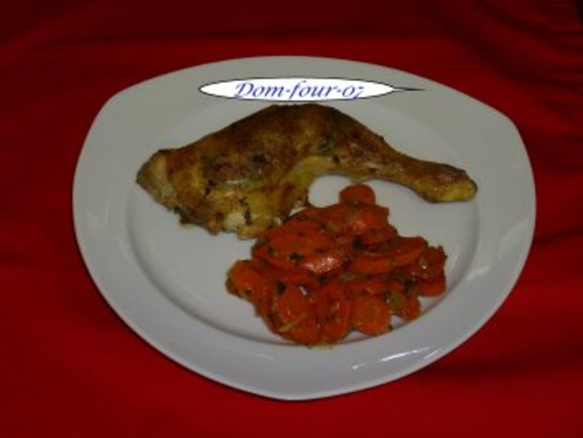 Hähnchenschenkel mit Zwiebel-Kräuter-füllung - Rezept - Bild Nr. 2