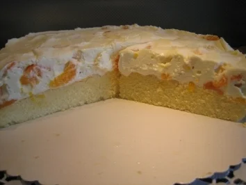 Rezept: MANDARINEN SAHNE QUARK TORTE MANDARINEN SAHNE QUARK TORTE - Rezept