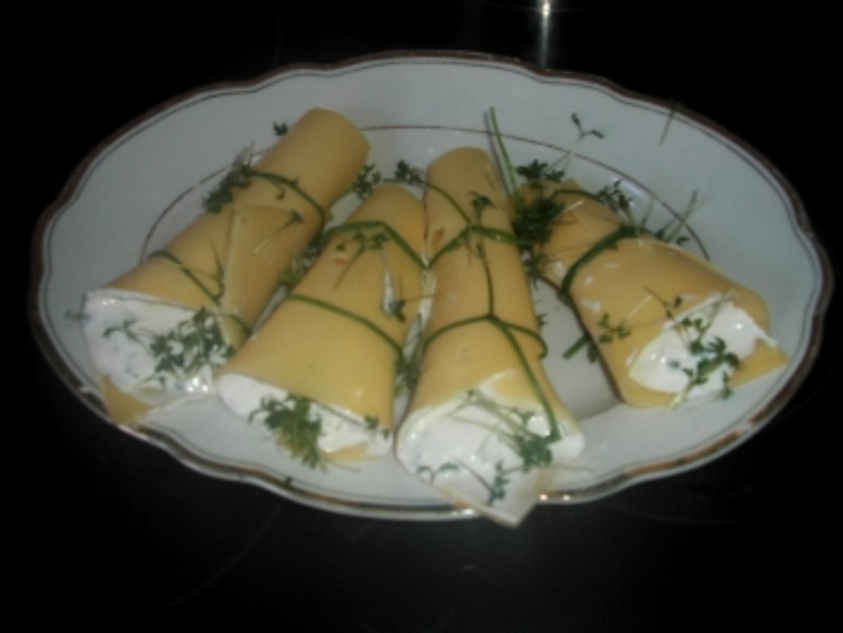 Käse-Kräuter-Snack - Rezept