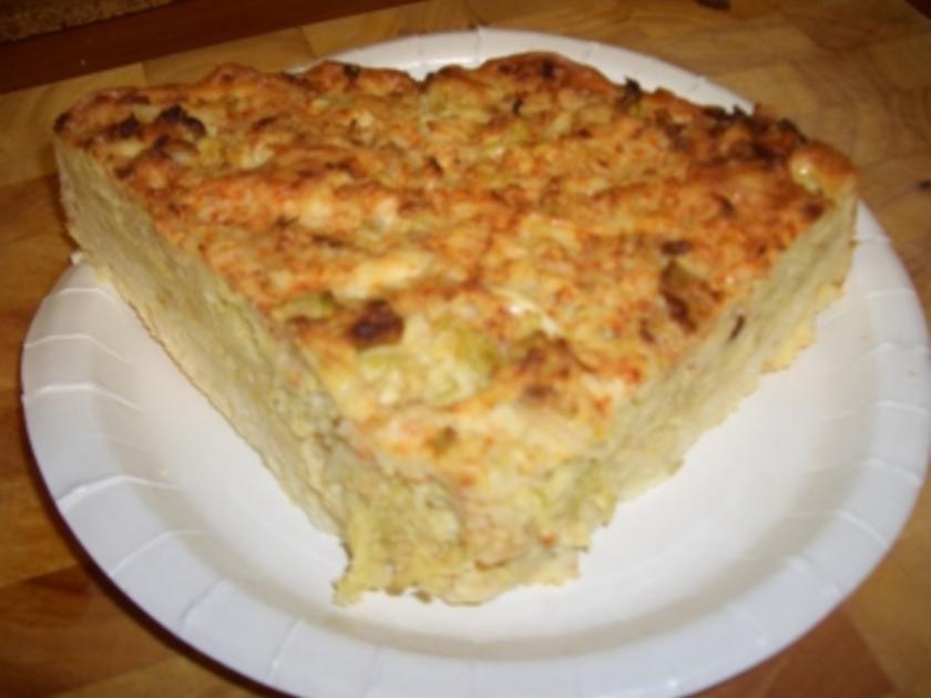 Wirsing Käse Quiche - einfach - 182 kcal/100g