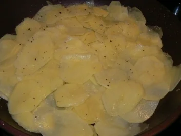 Kartoffelpizza mit Lachs - Rezept