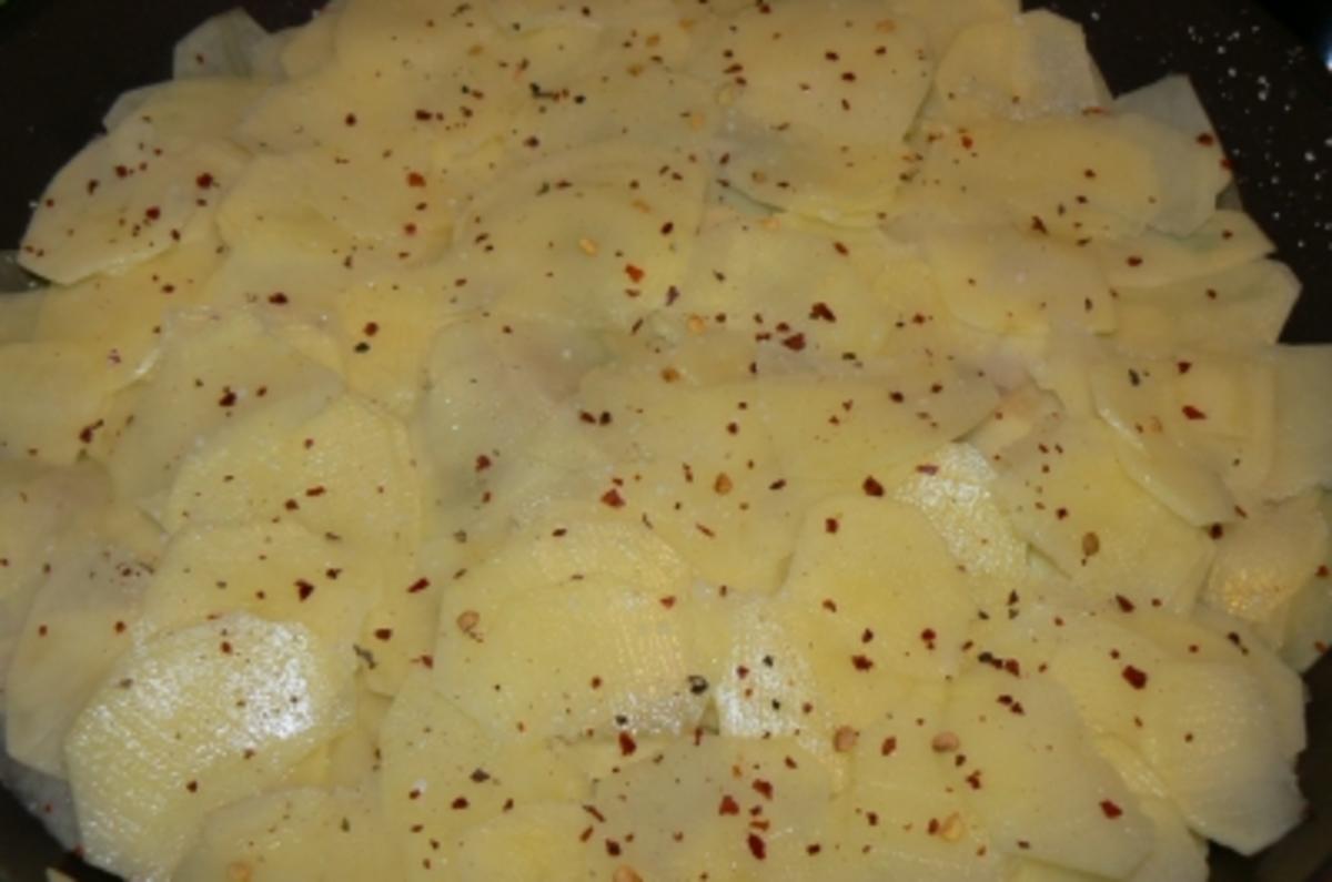 Kartoffelpizza mit Lachs - Rezept