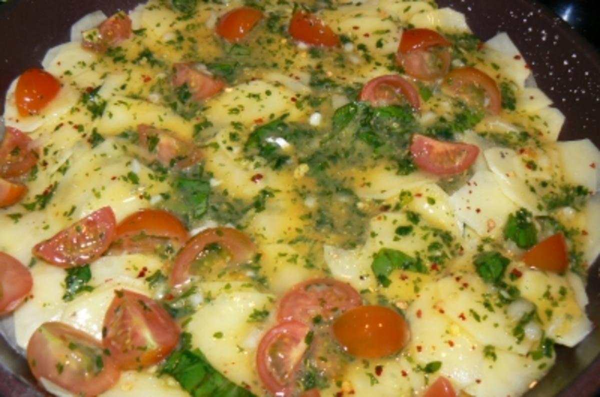 Kartoffelpizza mit Lachs - Rezept