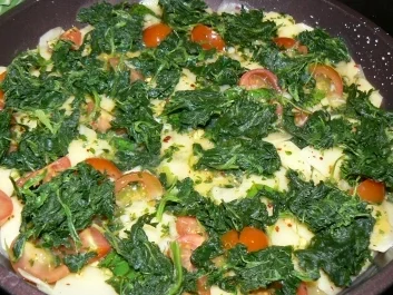Kartoffelpizza mit Lachs - Rezept