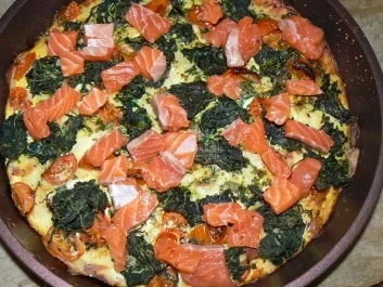Kartoffelpizza mit Lachs - Rezept